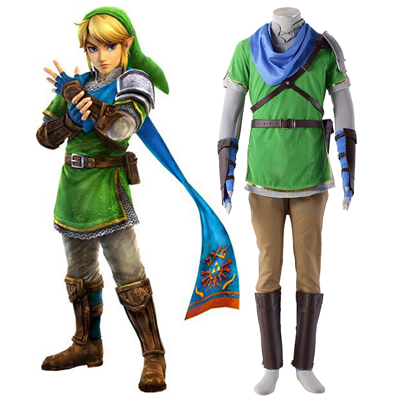 The Legend of Zelda Hyrule-Warriors Link 5 Cosplay Kostumer Danmark Butik
