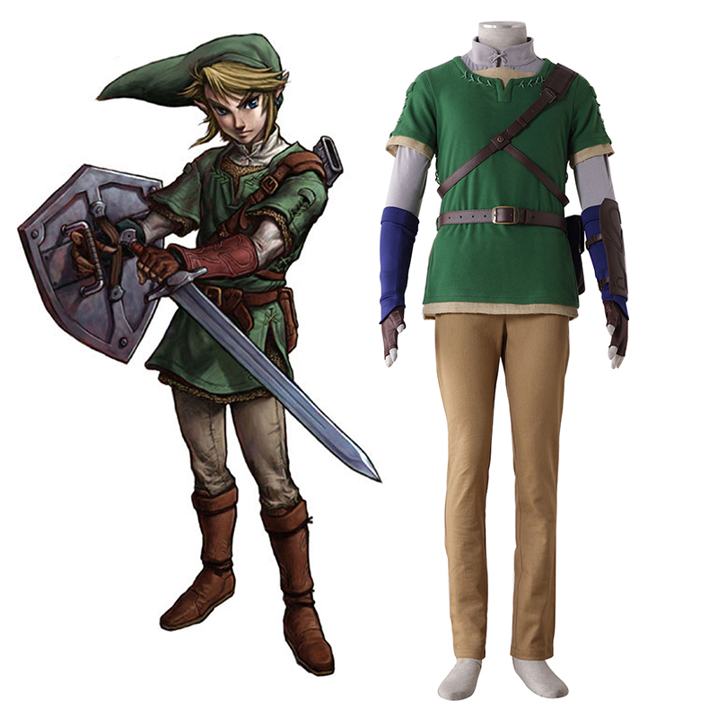 The Legend of Zelda Twilight Princess Link 4 Cosplay Kostumer Danmark Butik