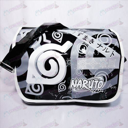 Naruto Konoha lys læder skoletaske