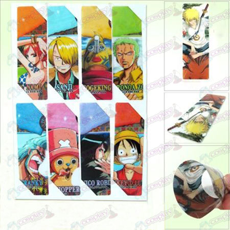 SQ011-One Piece Tilbehør anime store bogmærker (5 version af prisen)