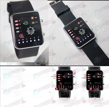 (CrossFire tilbehør) fire-farve silikone band Binary LED Watch