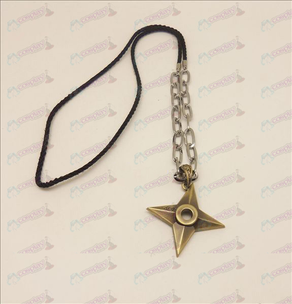 D Naruto dart punk lang halskæde (bronze farve)