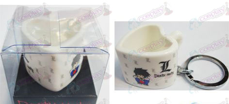 Death Note Tilbehør Heart Shaped Ceramic Cup nøglering