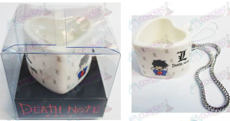 Death Note Tilbehør Strap hjerteformet keramik kop