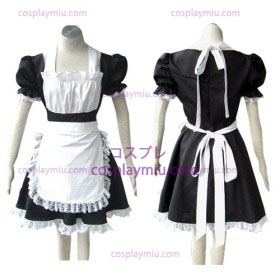 Sort Gothic Lolita cosplay Kostumer