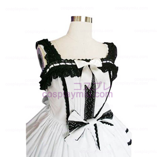 Lace Trimmed Gothic Lolita Cosplay Kjoler
