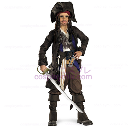 Pirates of the Caribbean - Captain Jack Sparrow Prestige Barn Kostumer