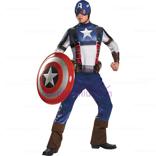 Captain America Movie - Captain America Deluxe Adult Kostumer