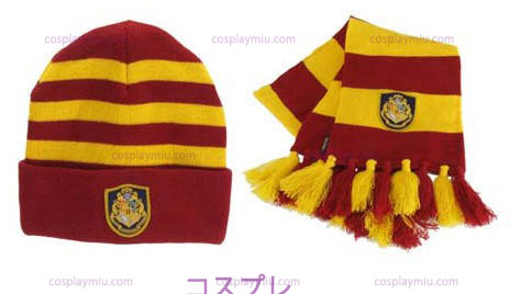Harry Potter Hogwart's Knit Har og Scarf Set