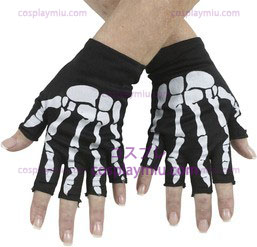 Bone Fingerless Gloves Hvid