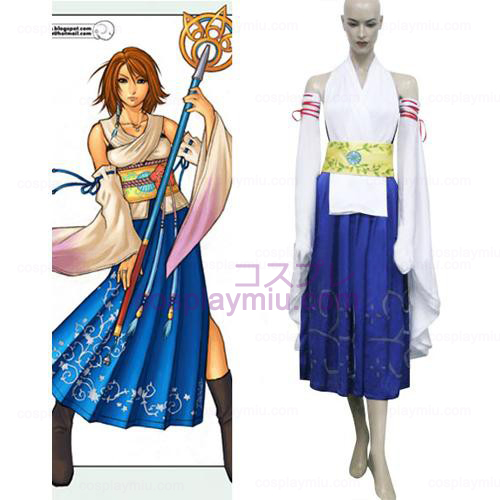 Final Fantasy X-0 Yuna Halloween Cosplay Kostumer