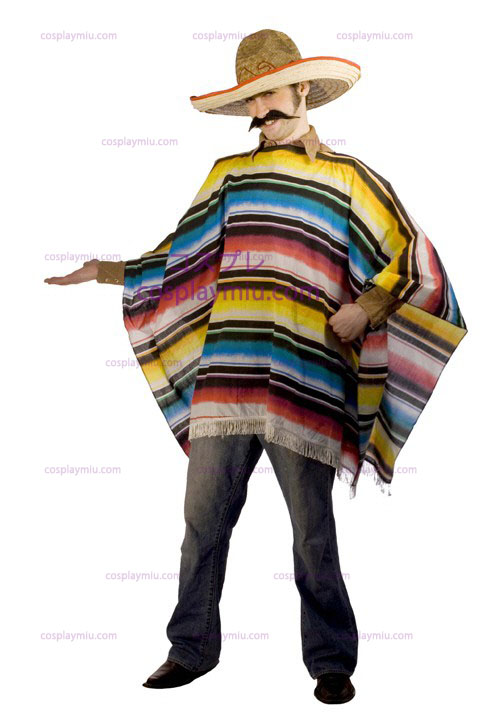 Mexican Serape & Sombrero Adult Kostumer