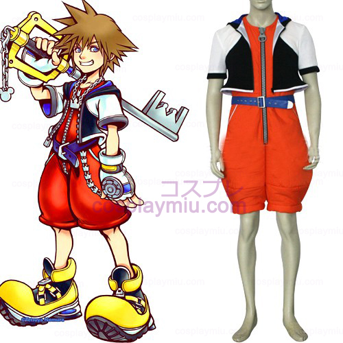 Kingdom Hearts 1 Sora Herre Cosplay Kostumer