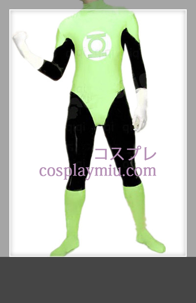 Classic Green Lantern Mand Latex catsuit