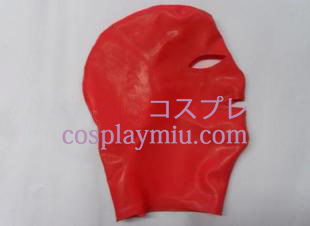 Classic Red Latex maske med åbne øjne og mund