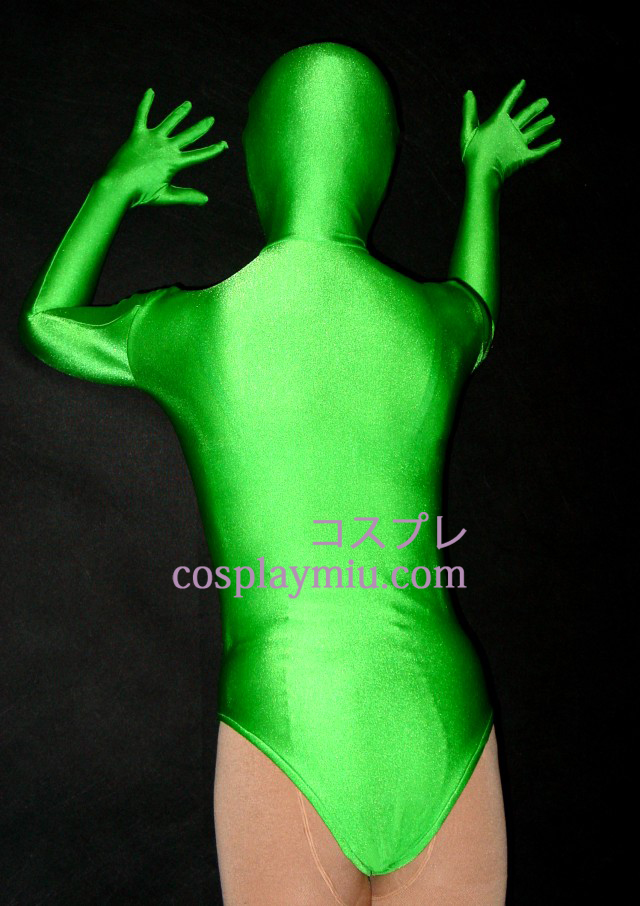 Grøn HalfBody Lycra Spandex Zentai Suit