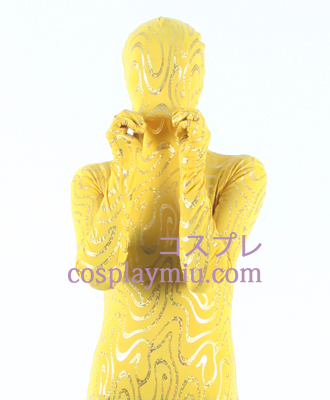 Gul Lycra Gold Stripe Zentai Suit