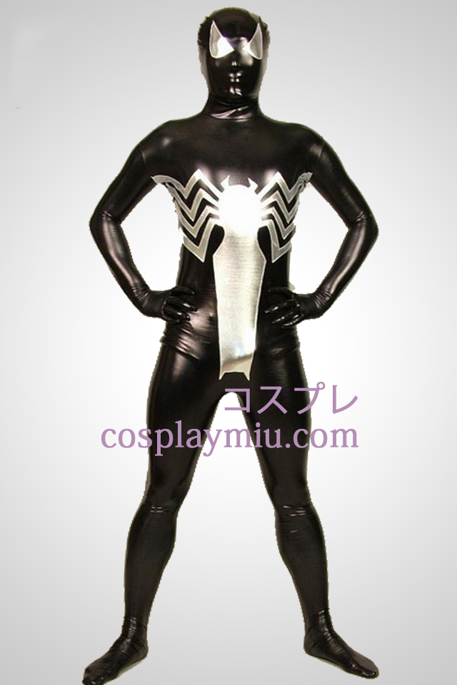 Sort Big Spiderman Full Body Shiny Metallic Zentai Suit