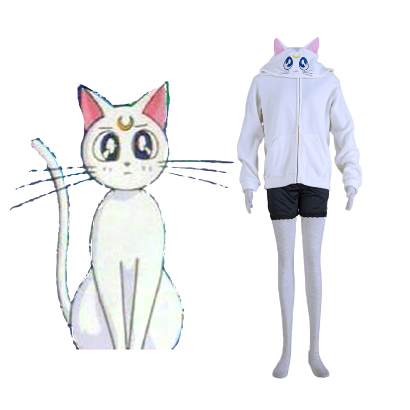 Sailor Moon Hvid Cat Artemis Cosplay Kostumer Danmark Butik