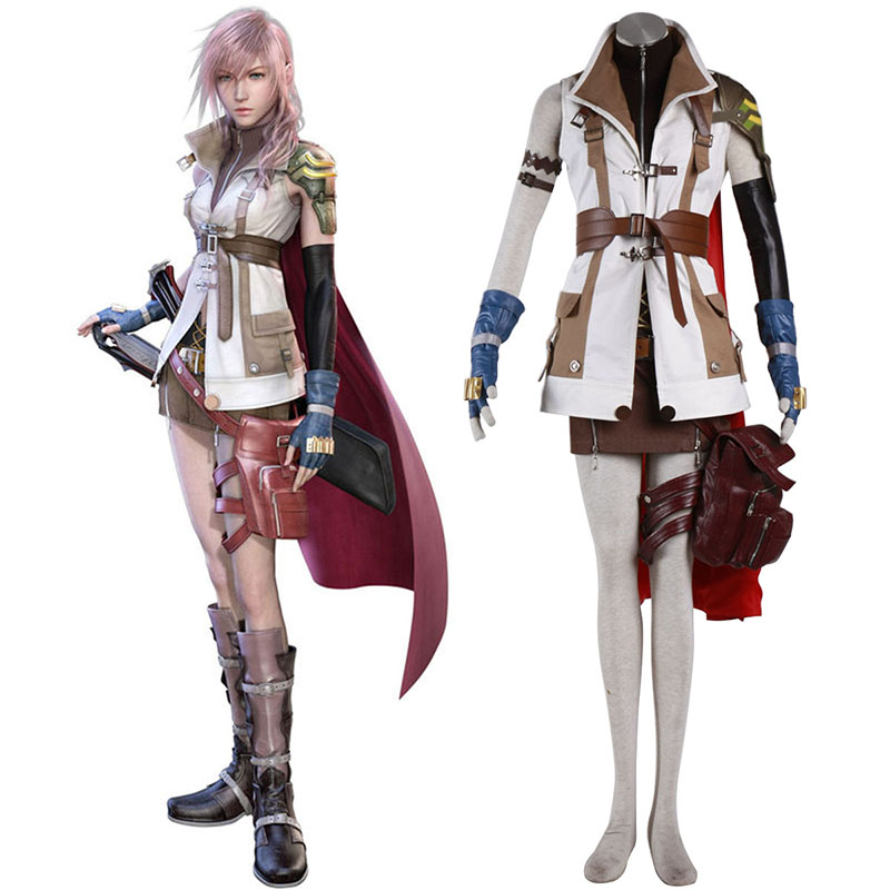 Final Fantasy XIII Lightning 1 Cosplay Kostumer Danmark Butik