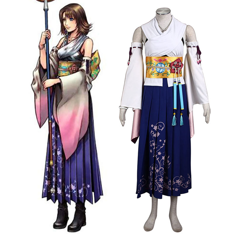 Final Fantasy X Yuna 1 Cosplay Kostumer Danmark Butik
