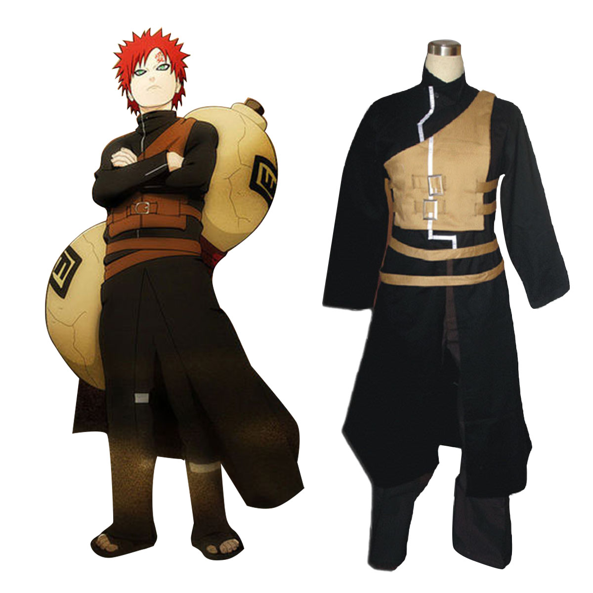 Naruto Shippuden Gaara 2 Cosplay Kostumer Danmark Butik