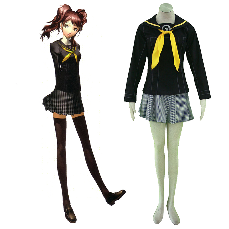 Shin Megami Tensei: Persona 4 Vinter Female School Uniformer Cosplay Kostumer Danmark Butik