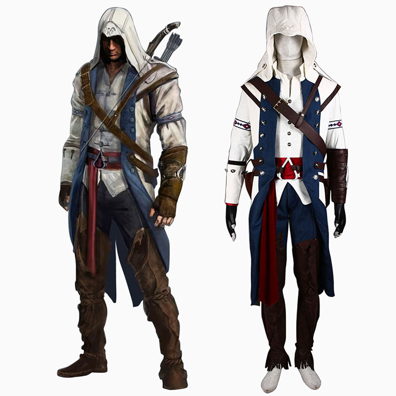 Assassin's Creed III Assassin 8 Cosplay Kostumer Danmark Butik