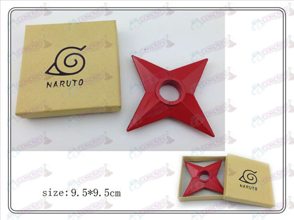 Naruto Shuriken klassiske boxed (rød) plast