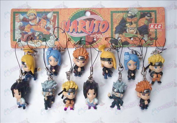 12 Naruto Doll Machine Rope (12 / sæt)
