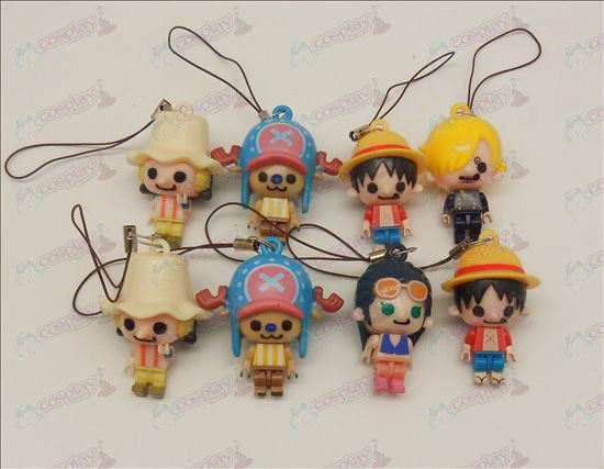 8 modeller One Piece Tilbehør Doll Mobile Strap (tre governance) løsøre