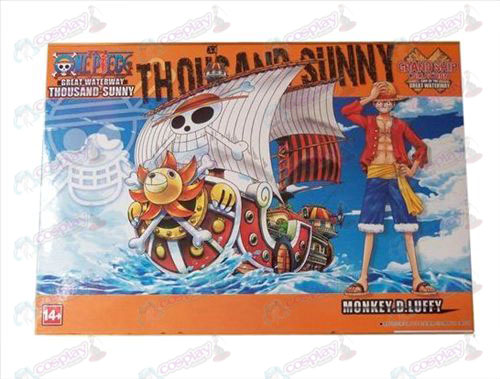 One Piece tilbehør1 skibe har samlet model (Sun Boat)