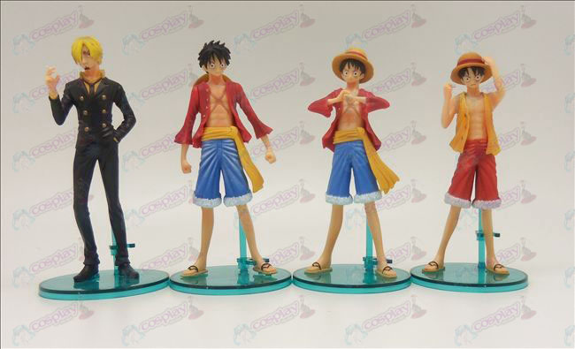 4 modeller Ægte One Piece Tilbehør dukke base (14cm)