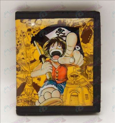 PVCOne Piece Tilbehør Luffy wallet (pirat flag)