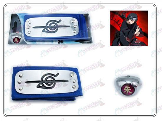 Naruto rebel overbærenhed blå pandebånd + Collectors Edition Zhu Zi Ring