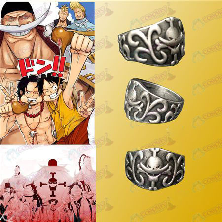 One Piece Tilbehør White Huzi Hai Pirates Ring-kort installeret