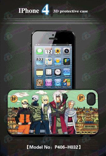 3D mobiltelefon shell Apple 4 - Naruto