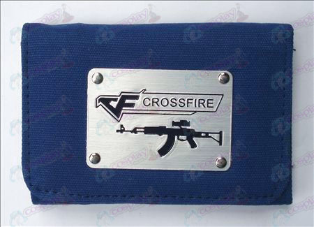 CrossFire Tilbehør hvidt lærred Wallet (blå)