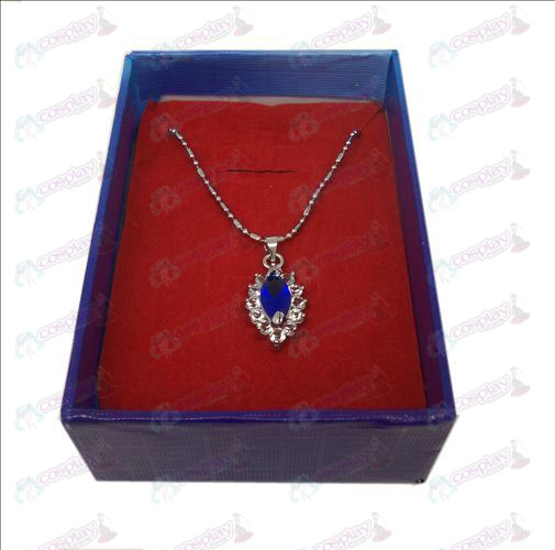 D boxed Black Butler tilbehør diamant halskæde (blå)