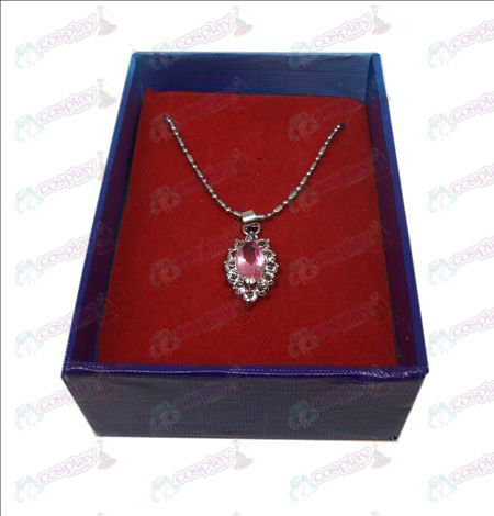 D boxed Black Butler tilbehør diamant halskæde (Pink)