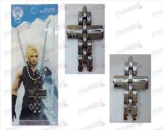 Final Fantasy Tilbehør tofarvet cross halskæde