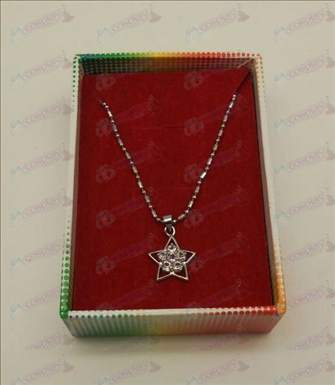 Lucky Star tilbehør diamant halskæde (hvid)