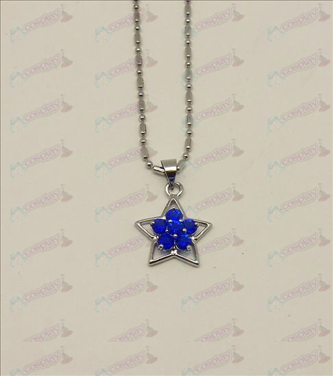 Blister Lucky Star tilbehør diamant halskæde (blå)