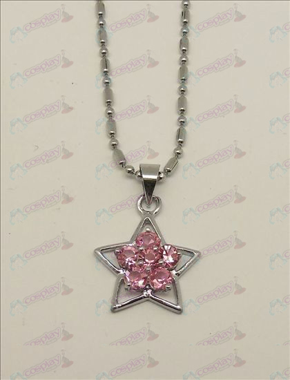 Blister Lucky Star tilbehør diamant halskæde (Pink)
