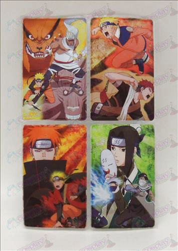 4 PVC Naruto kort klistermærker