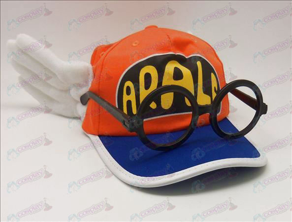 Ala Lei hat + briller (orange)