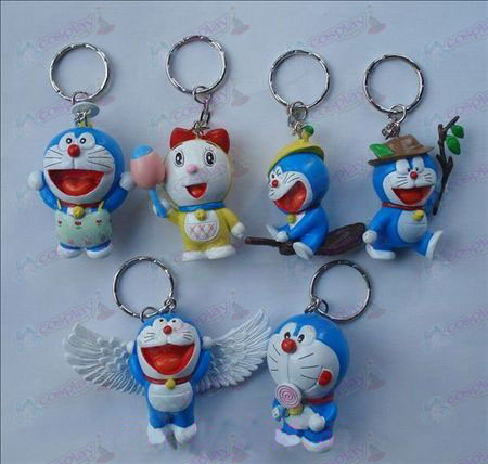 6 Doraemon doll nøglering