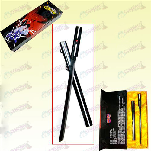 Naruto Sasuke juvenile græs boxed stål sværd dolk 30CM (black