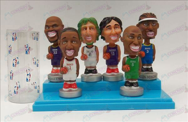 6 NBA stjerne dukke (10cm)