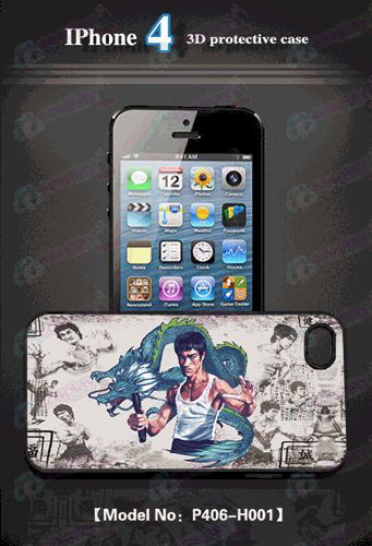 3D mobiltelefon shell Apple 4 - Bruce Lee